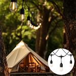 Tuinlamp snoer 10m incl. LED 10 lampen solar - Russell