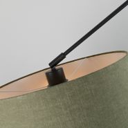 Hängelampe-schwarz-mit-Schirm-35-cm-grün-verstellbar---Blitz