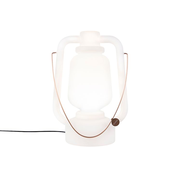 Stāvlampa balta 51 cm IP44 - Storm Large