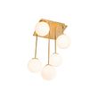 Moderne-Deckenleuchte-Gold-mit-Opalglas-5-Licht---Athen