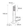 Moderne-vloerlamp-zwart---Balenco-Wazo