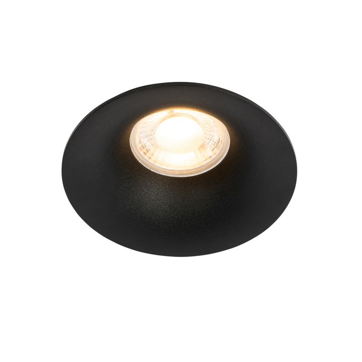 12 iebūvēto prožektoru komplekts melns GU10 50mm - Gijs