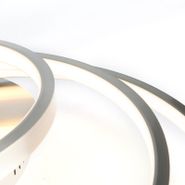 Plafoniera-moderna-in-acciaio-con-LED-e-dimmer---Rondas