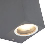 Sett-med-2-moderne-vegglamper-mørkegrå-2-lys-IP44---Baleno