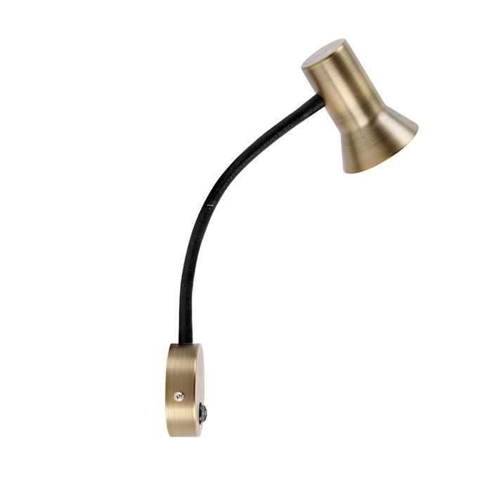 Applique murale en bronze avec bras flexible - Karin Flex