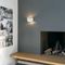 Design wandlamp wit met zilveren binnenkant - Fold