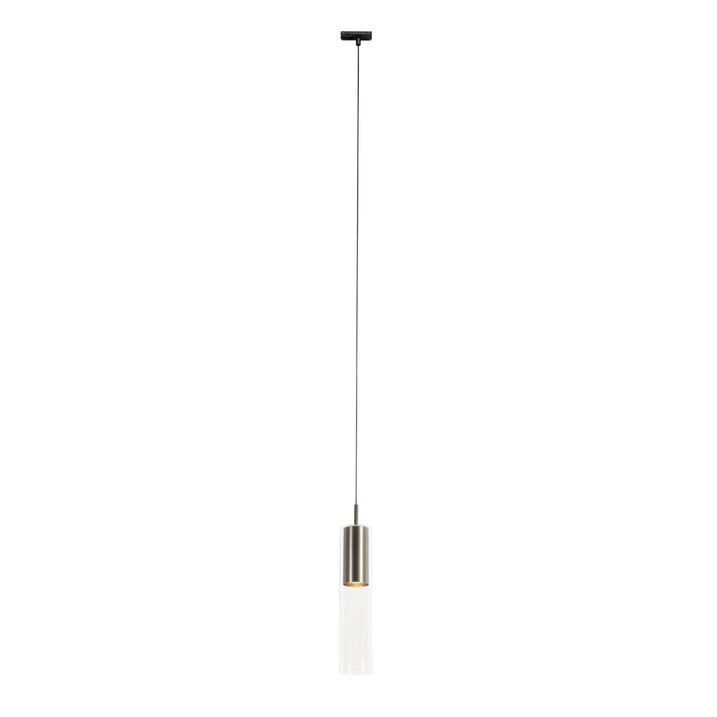 Nowoczesna lampa wisząca z metalu gunmetal do systemu szynowego jednofazowego - Iconic Lloyd