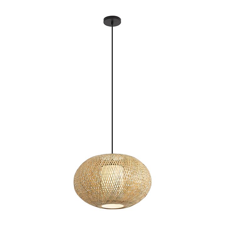 Japandi závesná lampa bambusová 50cm IP44 - Moana