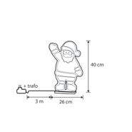 Lámpara-de-mesa-navideña-Papá-Noel-con-LED-y-temporizador---Infinidade