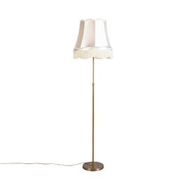 Candeeiro de pé bronze com cúpula Granny creme 45 cm ajustável - Parte