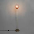 Art-Deco-Stehleuchte-Messing-mit-rosa-Glas---Pallon