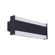 Moderne-vegglampe-svart-30-cm-inkl.-LED-CCT-IP54---Vanya