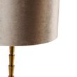 Stolní-lampa-bronzová-se-sametovým-stínidlem-taupe-35-cm---Pisos