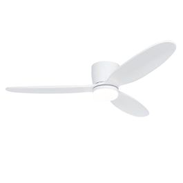 Laeventilaator valge 132 cm koos LED-dimmeriga ja kaugjuhtimispuldiga - Sofio