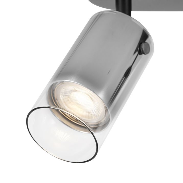 Modern takspotlight pistolmetall 2-ljus roterbar och justerbar - Drain