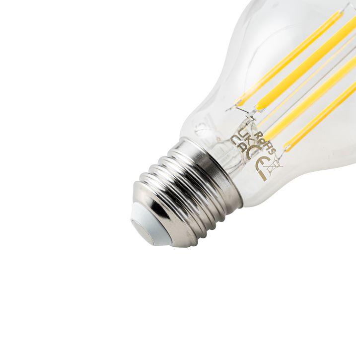 Set of 5 E27 LED Bulbs A60 Clear 2.2W 470lm 2700K