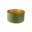 Abat-jour-en-velours-vert-50/50/25-avec-intérieur-doré