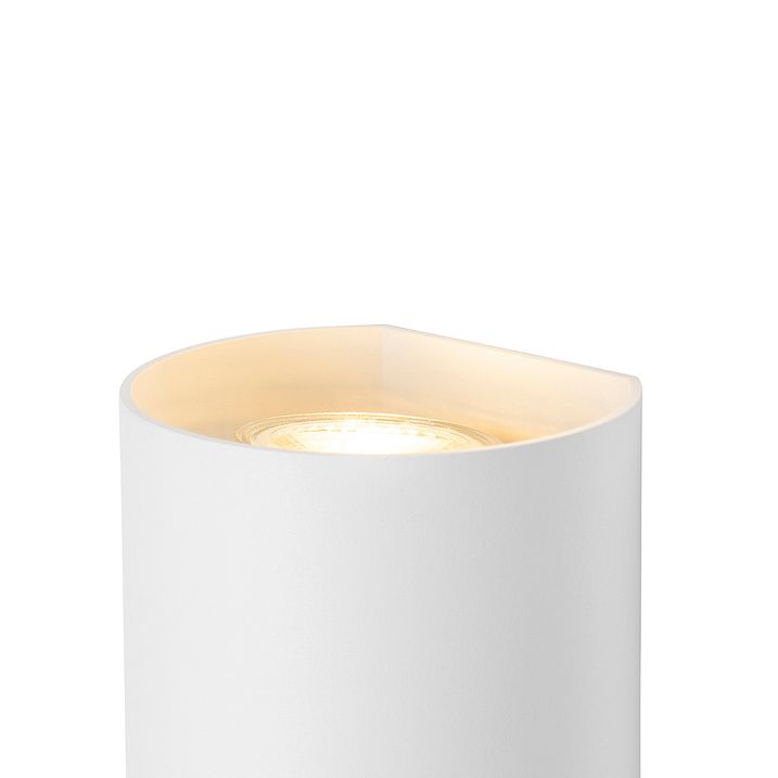 Inteligentná nástenná lampa biela okrúhla vrátane 2 WiFi GU10 - Sabbir