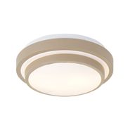Moderní-stropní-svítidlo-taupe-s-bílou-34-cm-2-světelné-IP44---Walden