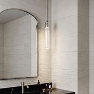 Lampada-a-sospensione-Art-Déco-cromo-con-vetro-a-coste-IP44---Walcott