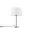 Moderna-galda-lampa-no-tērauda-ar-baltu-abažūru-32-cm---Simplo