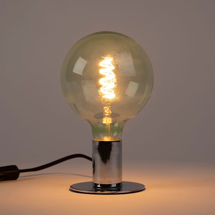 E27 dimbare LED spiraal filament lamp G125 groen 200 lm 2100K