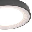 Nowoczesna-lampa-sufitowa-szara-z-białym-wykończeniem-38-cm-z-LED-z-funkcją-ściemniania-RGB---Kanton