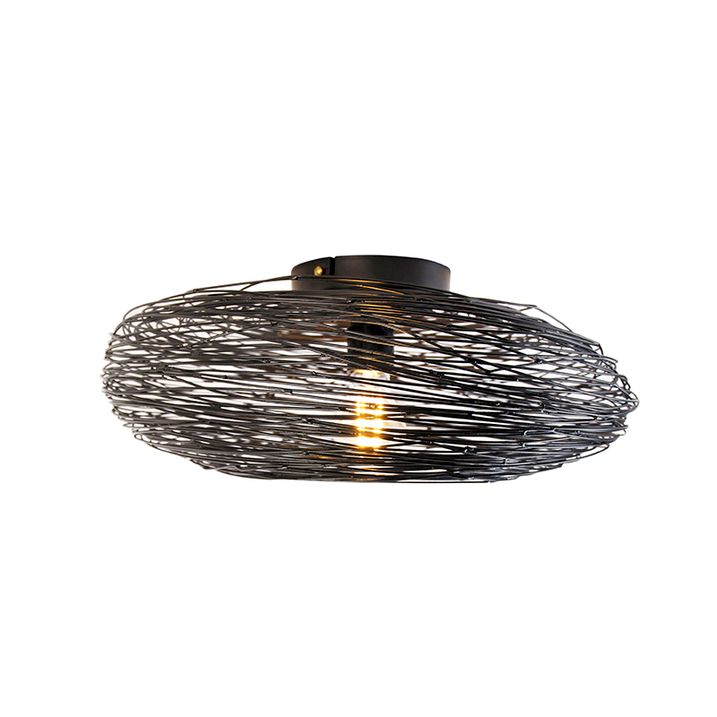Design Deckenleuchte schwarz oval - Sarella