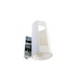 Vintage-wandlamp-wit-gips-cilindervormig---Mahou