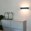 Dizajnová-obdĺžniková-nástenná-lampa-čierna-35-cm---Houx