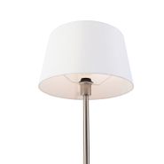 Moderne-tafellamp-staal-met-witte-kap-32-cm---Simplo