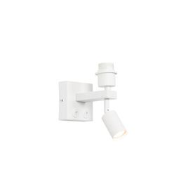 Applique murale moderne blanche avec liseuse - Brescia