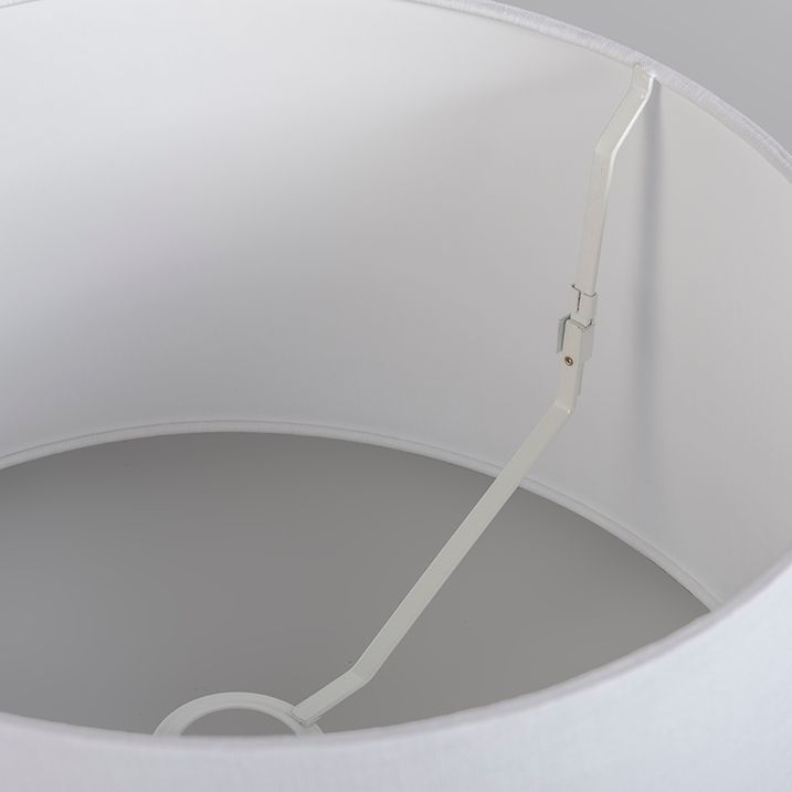 Moderne hanglamp brons met kap 45 cm zwart - Combi 1