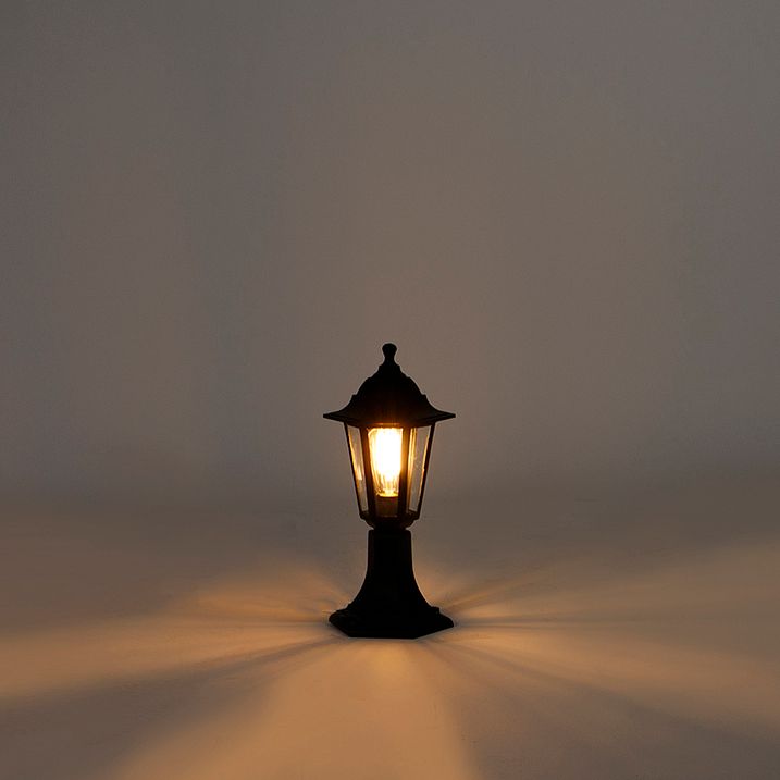 Klassische Außen-Stehleuchte schwarz 42,2 cm IP44 - New Haven