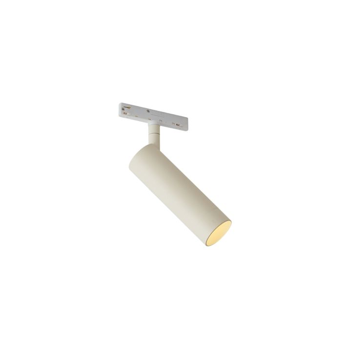Modern Spotlight Beige with White for Track System 1-Phase GU10 35mm - Slimline Uzzy