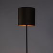 Gulvlampe-sort-med-taupe-og-gull-fløyels-skjerm-40-cm---Simplo