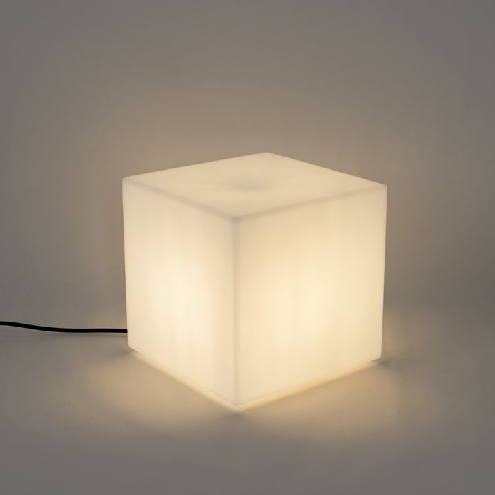 Moderne Aussenleuchte weiss 30 cm quadratisch IP44 - Nura