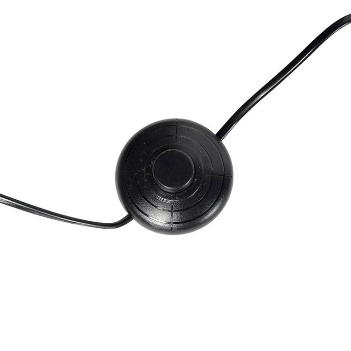 Lampa podłogowa trójnóg czarna z niebieskim kloszem i złotem 50 cm - Puros