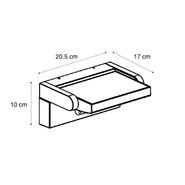 Außenwandleuchte-schwarz-inkl.-LED-IP54-mit-Bewegungssensor-Solar---Judge