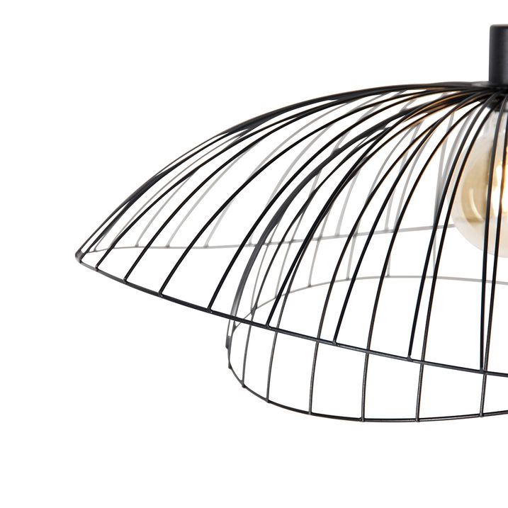 Smart hanglamp zwart 66 cm incl. Wifi G95 - Pua