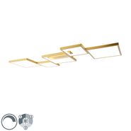 Plafonska-lampa-zlatna-uklj.-LED-sa-3-stepena-zatamnjivanja-5-svjetla---Lejo