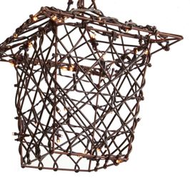 Lámpara-colgante-de-Navidad-de-ratán-marrón-con-LED-IP44---Faro