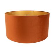 Paralume-in-tessuto-arancione-con-interno-dorato-50/50/25