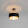 Moderne-taklampe-sort-med-gull---Elif
