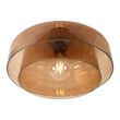 Bloom-Retro-Ceiling-Lamp-with-Double-Amber-Glass-in-Brown