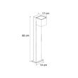 Lámpara-de-exterior-marrón-óxido-de-65-cm-con-LED-IP64,-luz-tenue-y-solar---Charlene