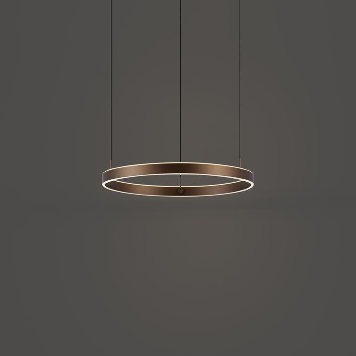 Lampă suspendată de design bronz închis cu dimmer în 3 trepte - Titmus