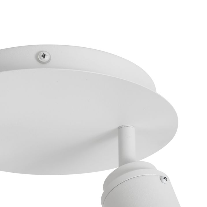 Modern badrumsspotlight vit 2-ljus IP44 - Ducha