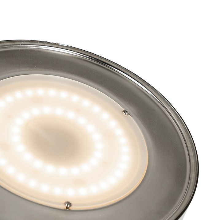 Lampadaire noir avec LED et variateur avec liseuse - Kelso