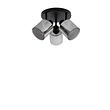 Faretto-da-soffitto-smart-nero-con-vetro-fumé-rotondo-orientabile-incl.-3-Wifi-A60---Laura